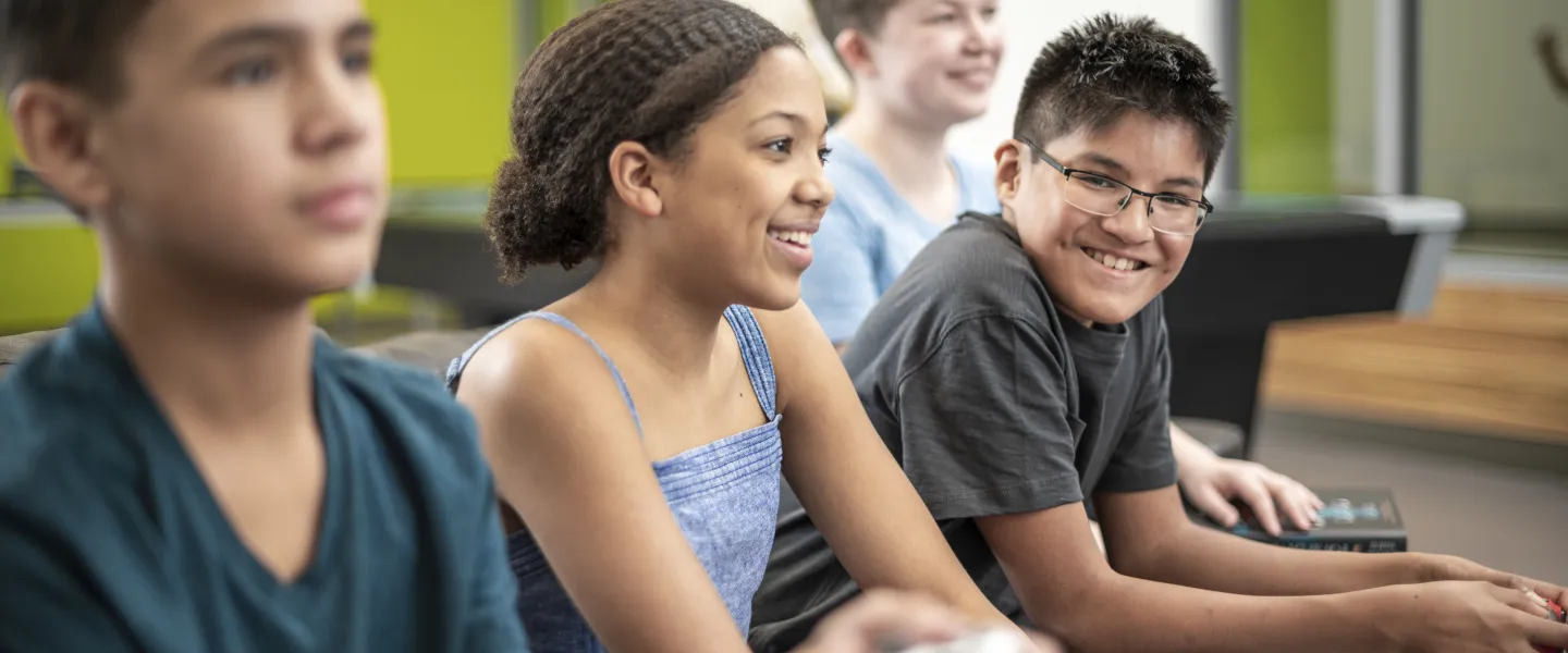 Group of diverse youth enjoying time together