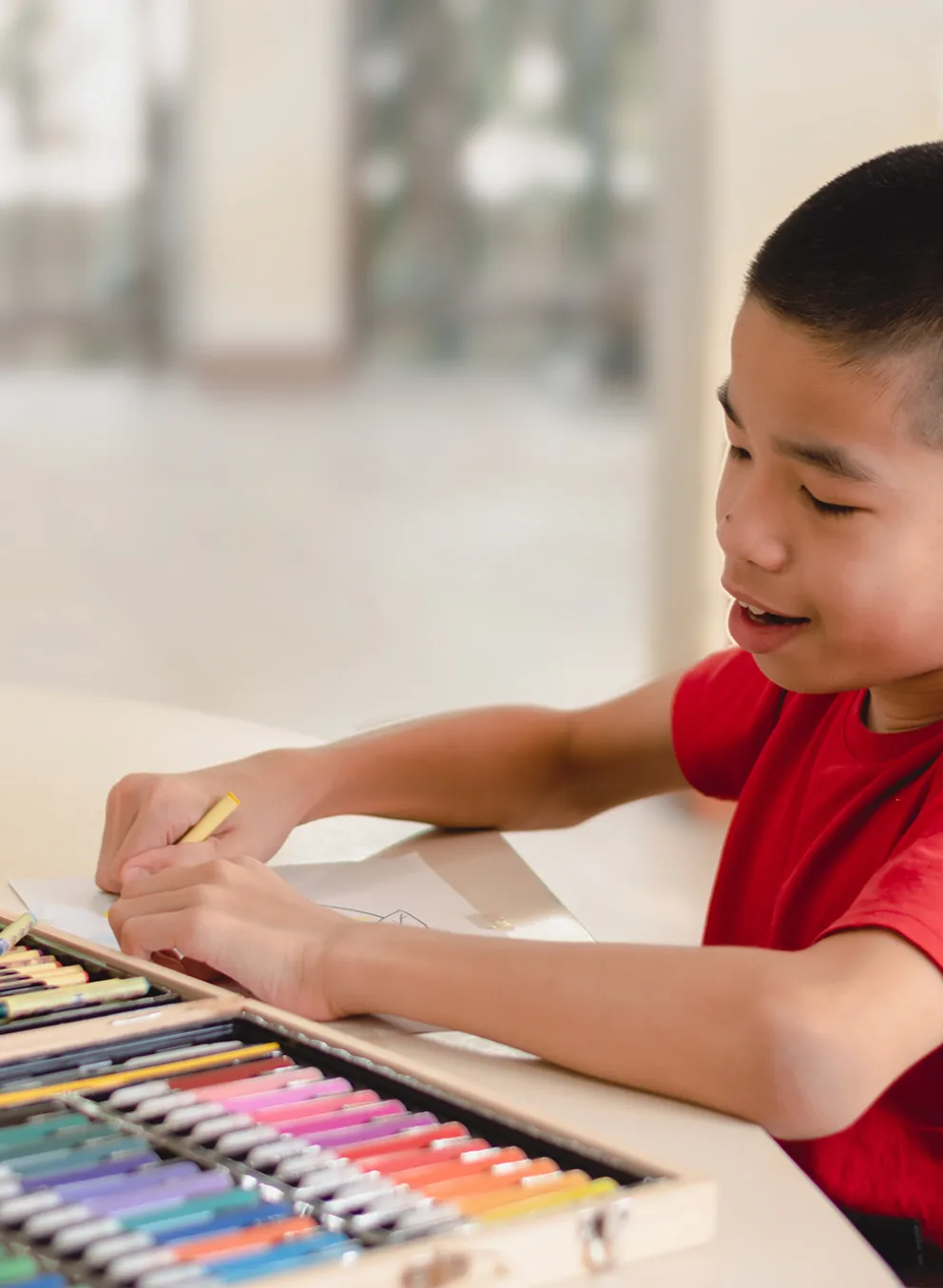 Teen in Wheelchair Drawing