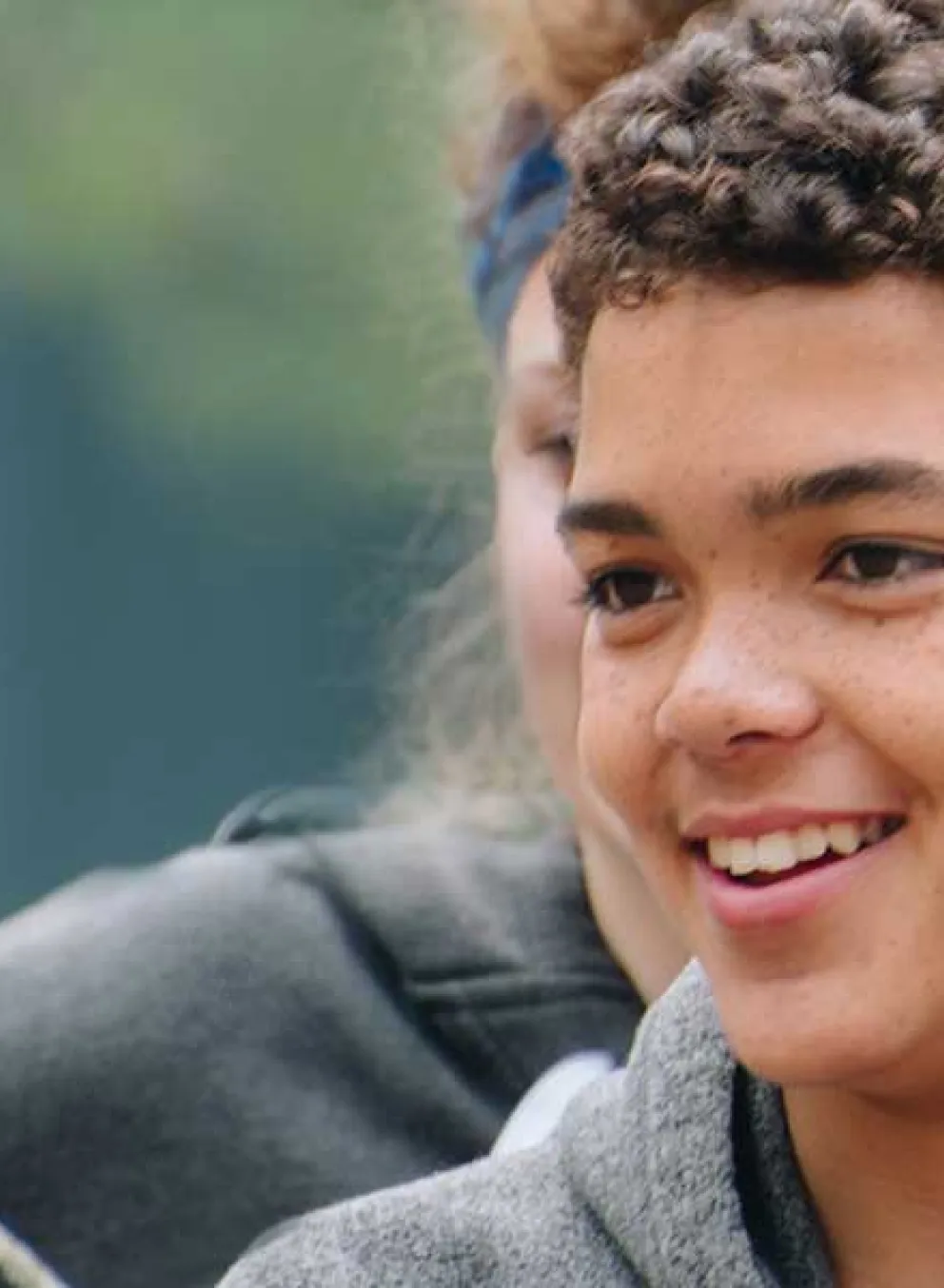 image of boy in grey hoodie