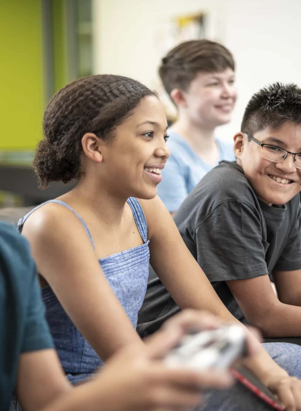 Group of diverse youth enjoying time together